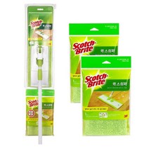 스카치브라이트 퀵 스위퍼 극세사 막대 걸레 + 리필 2p
