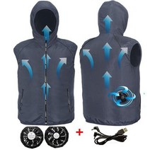 냉풍조끼 선풍기조끼 냉방조끼 남자 여름 조끼 스포츠 팬 air condition 여행