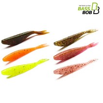 [배스밥] 베이트피쉬웜 소형 멸치웜 배스낚시 광어 우럭 다운샷, BAIT FISH -4 (워터멜론)