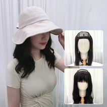 모위드 인모 긴머리 모자가발 항암 반가발 Rhmoc200