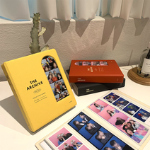 인생네컷 하루필름 포토이즘 앨범 4x6 대용량 바인더 보관함 사진첩, 01. 커스터드 옐로우