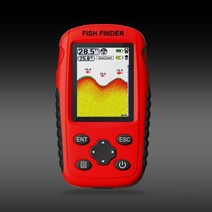 수심 측정기 체크 소나 어군 탐지기 겨울 낚시용 에코 사운더 어군 탐지기 보트 낚시, 빨간색
