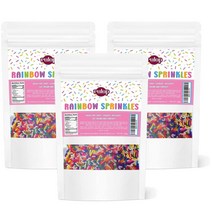 Rulop 레인보우 스프링클 Rainbow sprinkles 200g 3팩