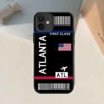 시카고밴더 보스턴 뉴욕 마이애미 시카고 비행 티켓 소프트 TPU 커버 폰 케이스 Apple IPhone 11 Pro XS MA, 08 a10_12 for iPhone SE 2020
