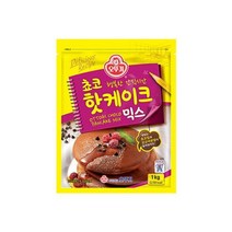 오뚜기 아이들간식 브런치 홈파티 쵸코핫케이크믹스 1KG 영양간식 한끼식사, 27개