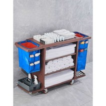 당용도 상가 빌딩 환경미화원 핸드카트 청소 웨건, 한쪽 거치 그레이