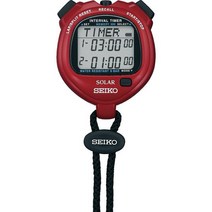 SEIKO 세이코 SVAJ103 [태양광전원 인터벌 타이머 방수 스탑워치/스톱워치], 단일, 1개