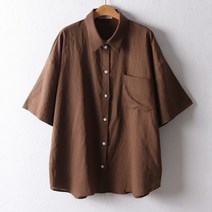 [아이우먼] 베이직포켓반팔남방 PED941M107 빅사이즈 사이즈에서 자유로운 그녀~