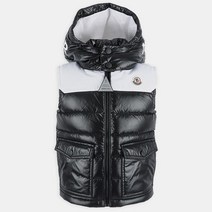디몬트 22 S/S 몽클레어 키즈 GENICHI 패딩 조끼블랙/화이트 1A00095 53A0E 999