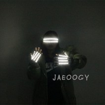 파티 퍼포먼스 할로윈 행사 의상 클럽 엘이디 공연, White gloves glasses
