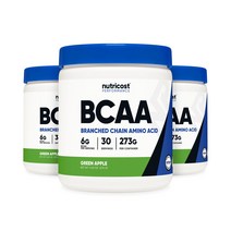 뉴트리코스트 BCAA 파우더 그린애플맛, 262g, 3개