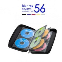 블루레이 지원 세미하드 CD DVD 파우치 56매 블랙, 단품