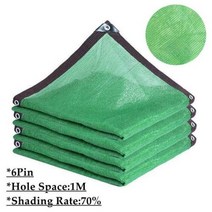 어닝룸 텐트 녹색 HDPE 울타리 그물 발코니 개인 정보 보호 스크린 정원 건물 차양 Pergola 캠핑 전망대 쉼터 태양 항해, 6PinGreen-BlackLine+1.5mx7m