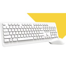 제닉스 오비스WC2 키보드 마우스 무선 콤보-화이트, 단품, 단품