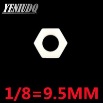 인서트 번데기 너트 1 개 1/8 quot 1/4 3/8 1/2 3/4 암나사 플라스틱 너트 잠금 외부 육각 고정 너트 씰링 링 포함, 1pcs, 01
