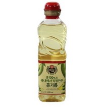 백설 콩기름, 500ml, 4개