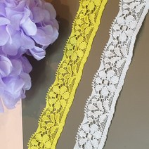 dklace 스판레이스모음 / 레이스 523 폭 2.5cm 자가드, 화이트