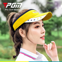 PGM 여성골프모자 골프썬캡 MZ020, 노란색