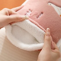 뜨거운 물 가방 충전식 방폭형 뜨거운 물 손난로, 더블 핸즈핑크 수컷 토끼