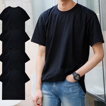 티데일리 남여공용 30수 반팔 티셔츠 4p