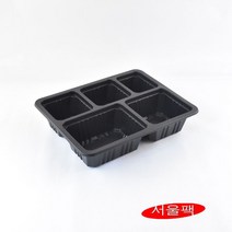 JH-70호5칸 실링용기 2318실링용기 반찬용기 600개, 백색