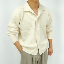로니제이 남자 오버핏 카라 골지 가디건