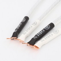 와이어 줄넘기하이엔드 하이파이 노르도스트 오딘 스털링 실버 점퍼 오디오 케이블 오버 머신 라인 피버, 02 Y spade to Y spade_03 25cm