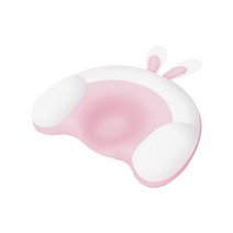 아기두상교정 신생아 0-12개월 여름 베개 4D 항균, 핑크 래빗(조절기둥)