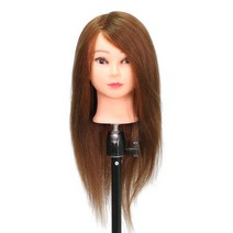 ddy 학원용 인모90% 19인치 브라운 메이크업, 1개
