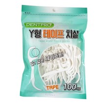 브랜드없음 덴트프로 Y형 테이프 치실 100P X 3세트 2417, 단품없음