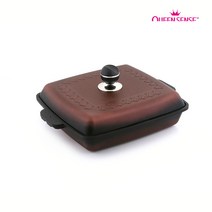 퀸센스 후라이팬 겸용 무수분요리 멀티팬 요술냄비/생선구이 고구마직화구이, IH인덕션겸용, 요술냄비 28cm(사각형)