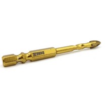 십자 타일드릴 타일 기리 3mm-10mm 비트 육각 나선형 유리구멍, 10×100mm