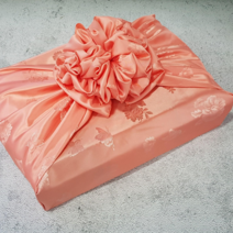 예단사랑 양단 홑보자기 선물 보자기 대형 큰보자기 이불보자기 피치오렌지 스카이, 피치오렌지 size150cm*150cm