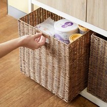 한샘 라탄 패턴 바스켓 대 1P 브라운