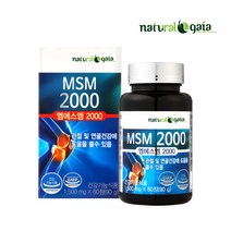 내츄럴가이아 엠에스엠 MSM2000 관절건강, 1개, 60정 1병