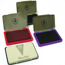 매표 유성스탬프패드 청색 중, 백색