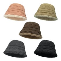 팸드님 모래시계 퀄팅 벙거지 남녀공용 겨울 방한 버킷햇 5Colors
