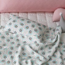 디케이홈 여름 쿨 아기침구 세트 - 인견 낮잠이불 베이비 사이즈, 팝콘블루