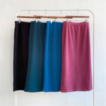 강물처럼 빅사이즈사랑해요 K700L212 데일리뒷트임롱스커트 LD (9388738)