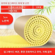 방음벽 흡음 판넬 보드 방음재 자재 차음 부스 흡음재, 노란색 5cm 두께 합성 스펀지1사각형