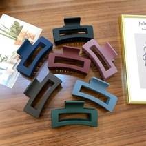 수스다 무광 사각 홀스퀘어 올림머리 집게핀 헤어핀