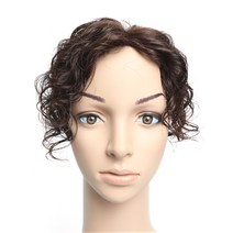 마더 육각망 웨이브 여자정수리가발 W2083, 자연갈색, 14cm×12cm/23cm, 1개