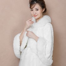 웨딩 드레스 목도리 고귀한 흰색 여우털 신부의 웨딩 토스트 드레스 망토 망토