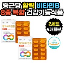 종근당 비타민B군 기준치이상 꽉채운 8가지 영양성분 하루1정 건기식 비타민비 8종 클로렐라 블루베리 채소혼합분말 개별포장 VITAMINB COMPLEX 활력 에너지 충전 보충