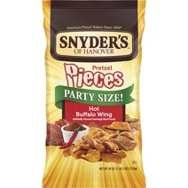스나이더스 프레첼 피스 파티 사이즈 핫 버팔로 윙, 1개, 510g