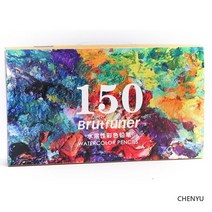 색연필화 연필화 Brutfuner 4872120150160180colors 연필 전문 오일 우드 소프트 수채화 연필 학교 그리기 스케치 미술 용품, 수채화 150colors