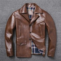 가죽 정품 자켓 빈티지 천연 말 코트 봄 가을 캐주얼 자켓 chaquetas 플러스