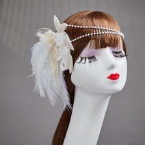 플래퍼룩 위대한 개츠비 악세사리 왕관 진주 헤어악세사리 분장 파티 드레스코드