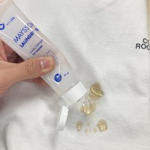흰옷 피 땀 양념 얼룩제거 고농축 안심 세탁세제 메이썸런드리겔 60ml, 상세페이지 참조