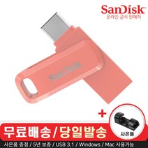 [256gusb] 샌디스크 USB 메모리 SDDDC3 피치 C타입 OTG 3.1 대용량 + 데이터 클립, 256GB